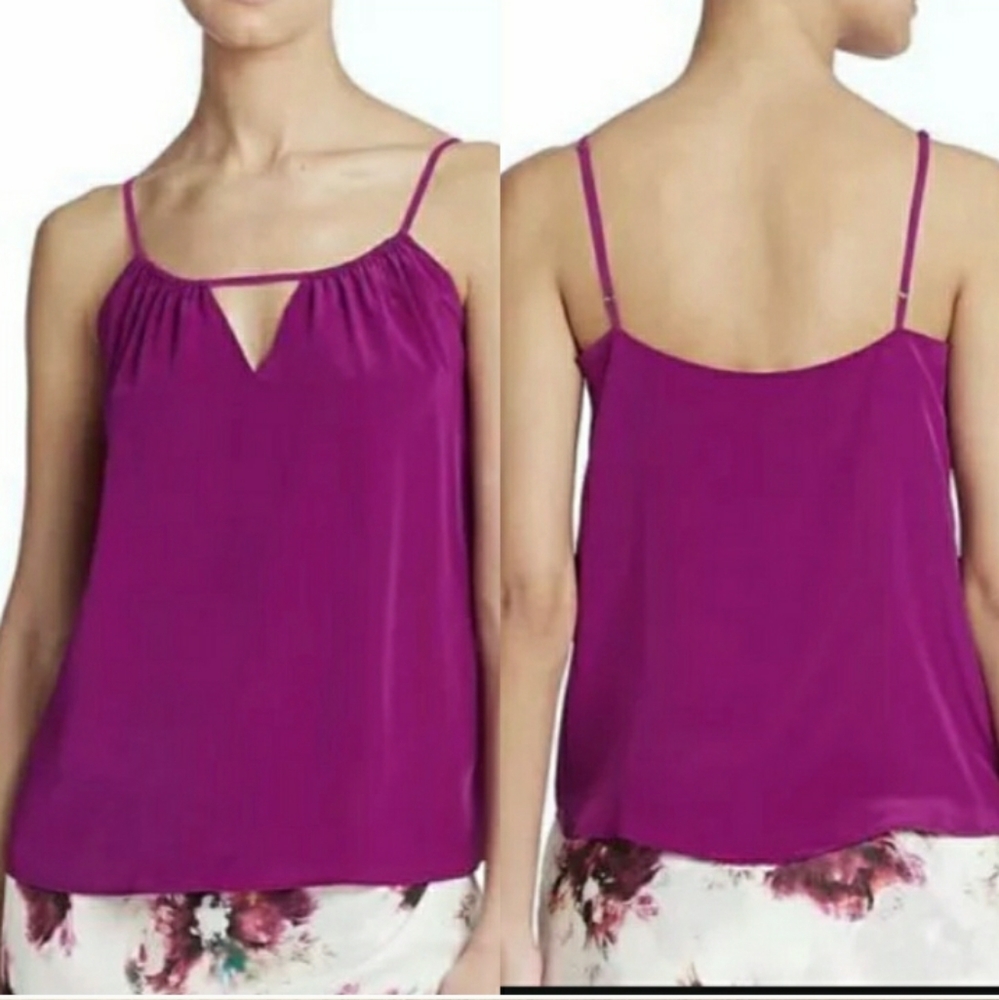 Haute Hippie Magenta Silk Camisole
